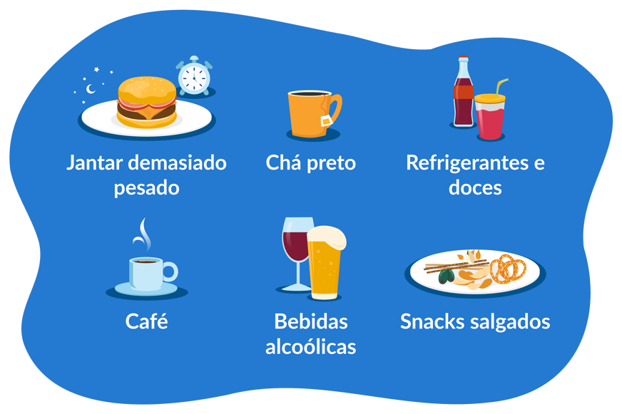 alimentos a evitar antes de ir dormir